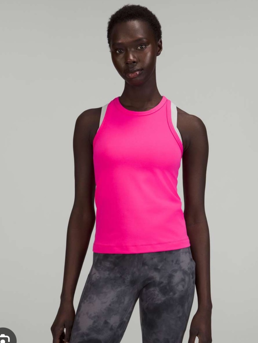 lululemon Align Waist-Length Racerback Tank Top — Sonic Pink — Size 12